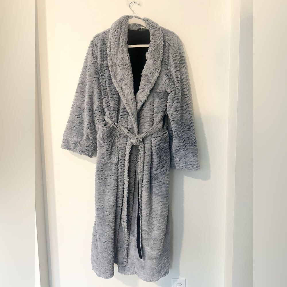 SOMA Soft Luxe Marble Plush Heavy Double Layer Faux Fur Long Robe L/XL